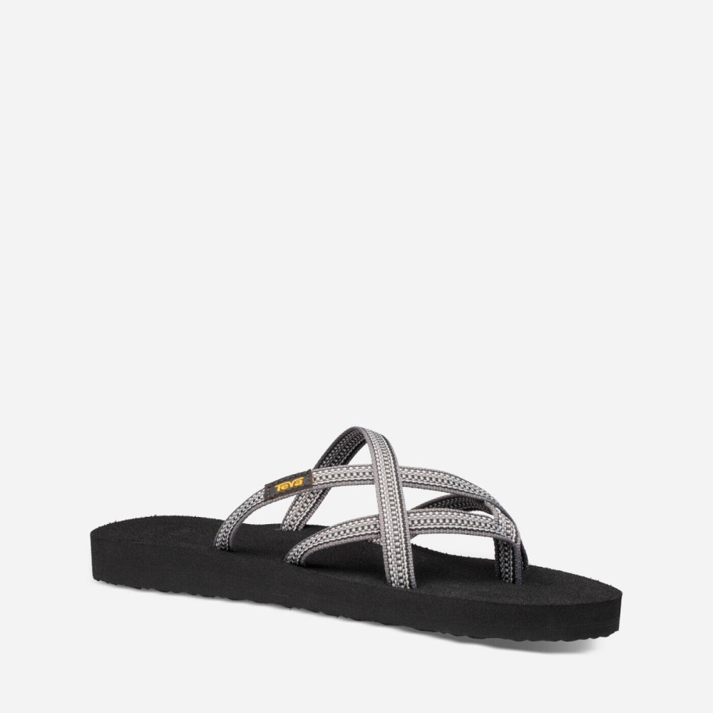 Teva Olowahu Women's Grey / Grey Flip Flops CA04956 Canada Sale